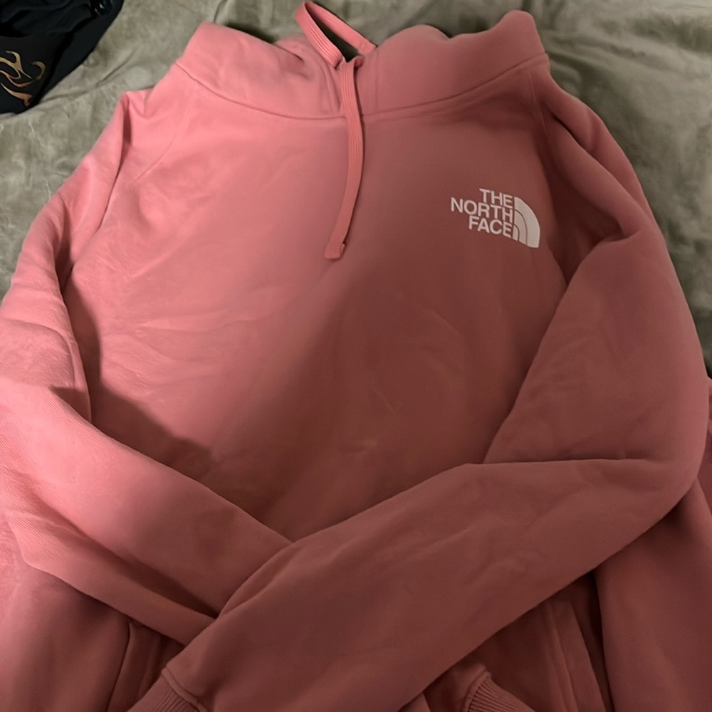 Pink north face hoodie